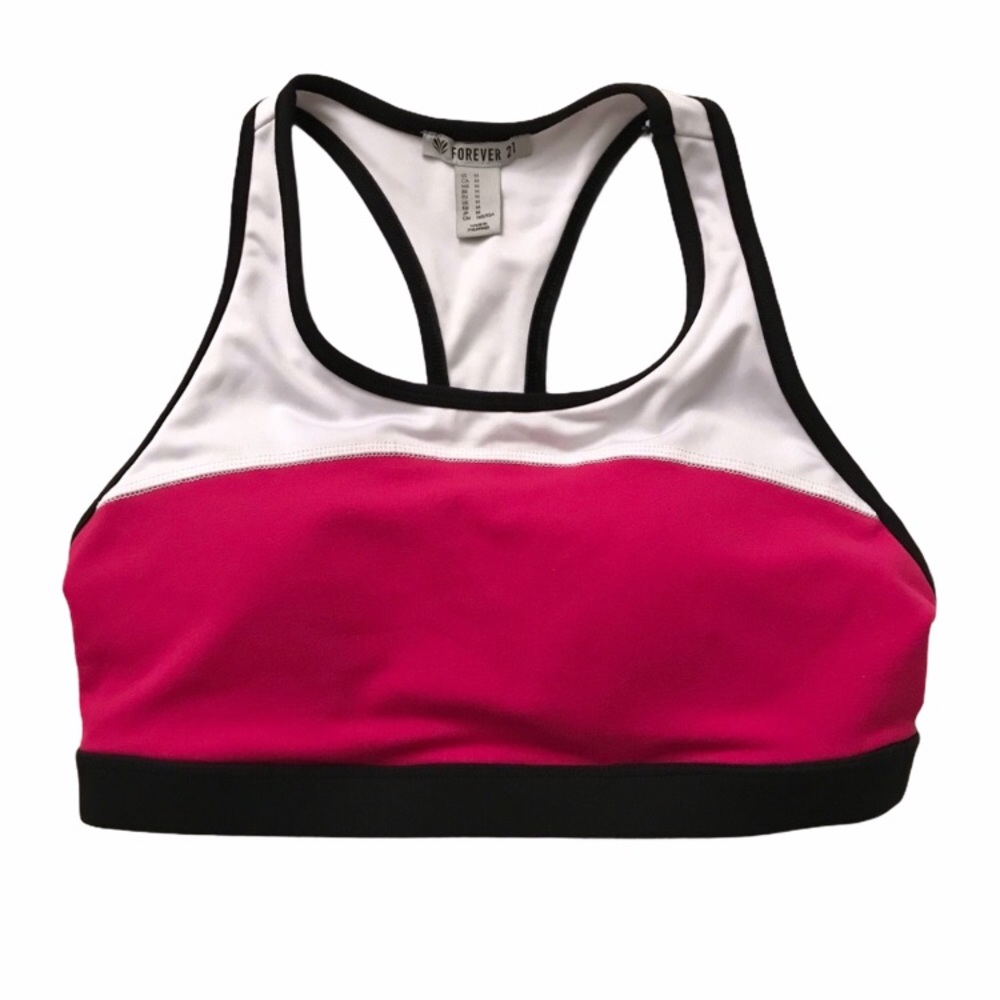 Forever 21 Racerback Padded Sports Bra Medium